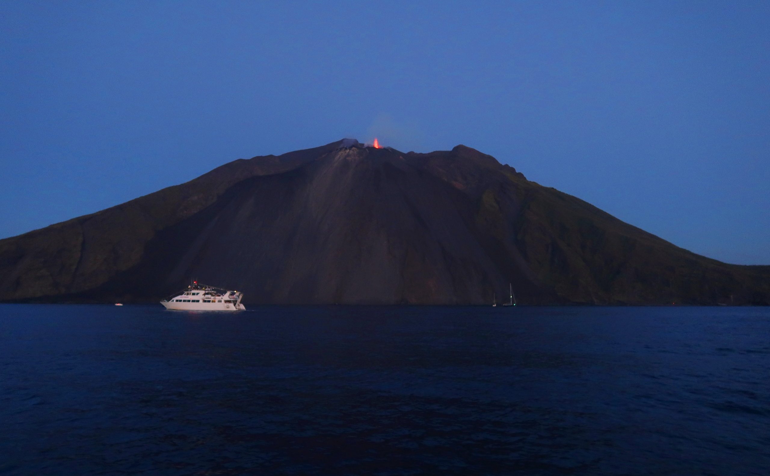sciara del fuoco del vulcano Stromboli