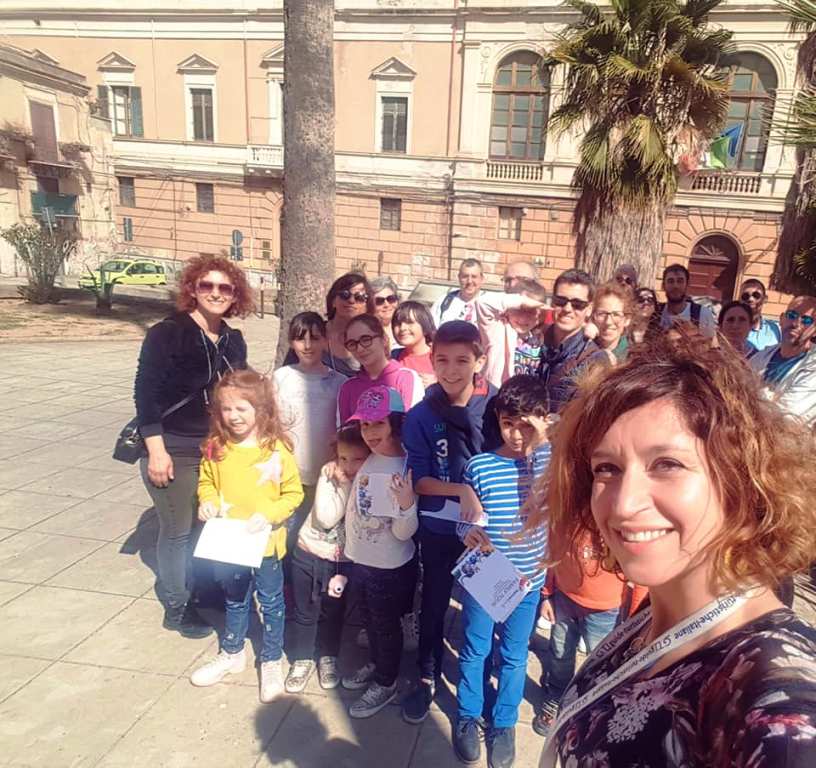 un gruppo di famiglie a Palermo